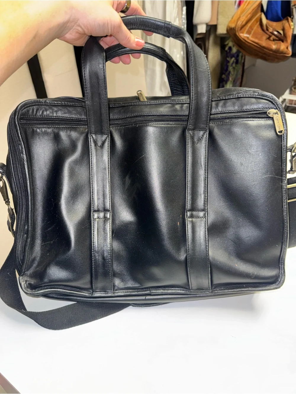 Claire Chase Black Briefcase